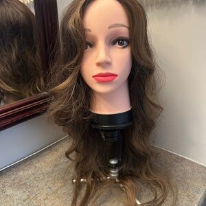 Brown Wavy 24” synthetic wig